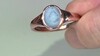 Zilveren ring met een blauwe opaal (KM by Juwelo)