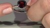 Bague en argent et Grenat du Mozambique