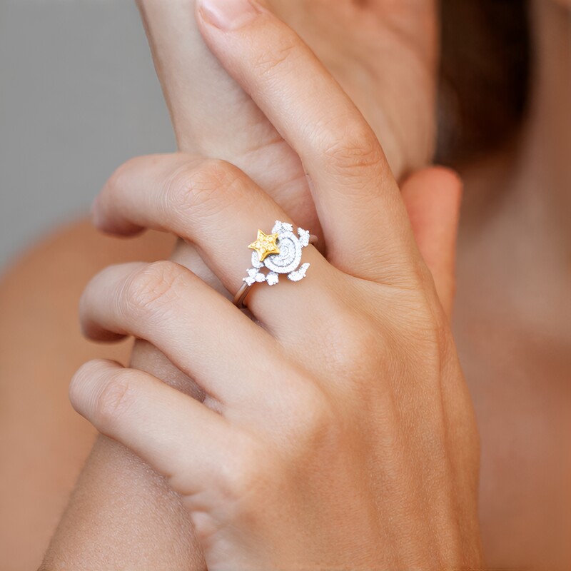 Gelber SI2 Brillant-Goldring (Smithsonian)