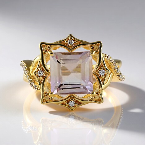 Anello in argento con Ametrina