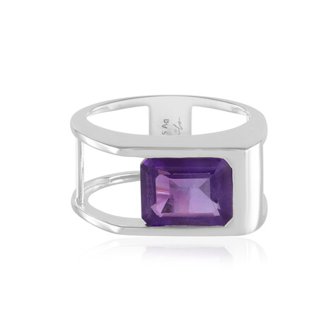 Anillo en plata con Amatista (de Melo Essence)