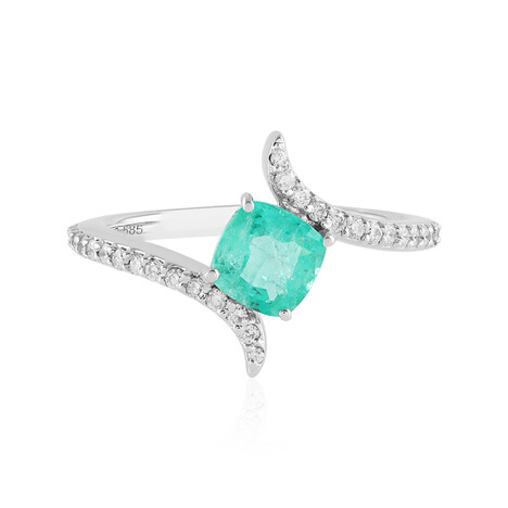 14K Russian Emerald Gold Ring (AMAYANI)