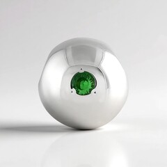 Ciondolo in argento con Tsavorite della Tanzania (MONOSONO COLLECTION)