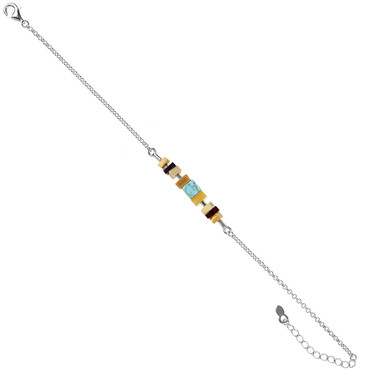 Edelstein-Silberarmband (dagen)