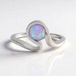 Anello in argento con Opale di Welo (de Melo Essence)