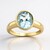 Anello in oro con Acquamarina Santa Maria (CUSTODANA)