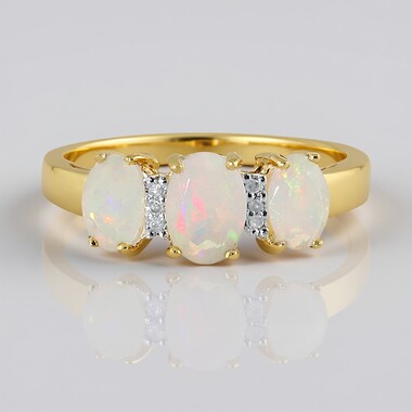 Welo-Opal-Silberring
