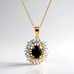 Collana in argento con Granato