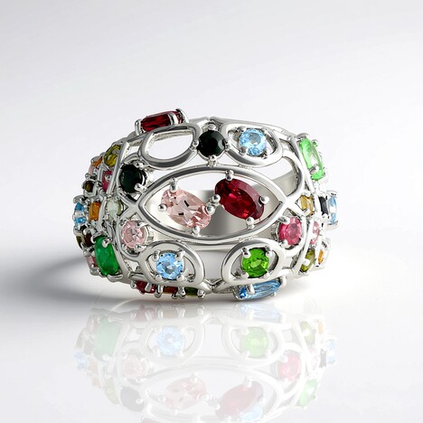 Bague en argent et Tourmaline
