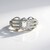 Anello in argento con Zaffiro Bianco