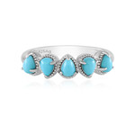 Anillo en plata con Turquesa bella durmiente (Faszination Türkis)