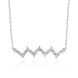 Zilveren halsketting met zirkonen