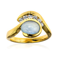 Anello in argento con Acquamarina Ofiki