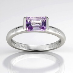 Anello in argento con Ametista