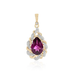 Colgante en oro con Granate Magenta (SUHANA)