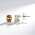 Boucles d'oreilles en argent et Zircon jaune canari