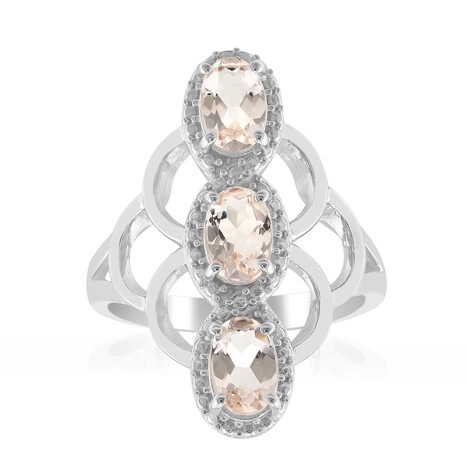 Zilveren ring met Marropino Morganieten