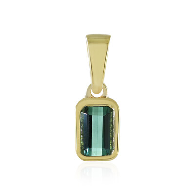 Pendentif en argent et Tourmaline verte de Benedito (Adela Silber)