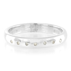 Champagner-Diamant-Silberring