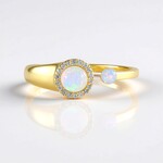Anello in argento con Opale di Welo (de Melo Essence)