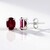 Orecchini in argento con Topazio Rosso