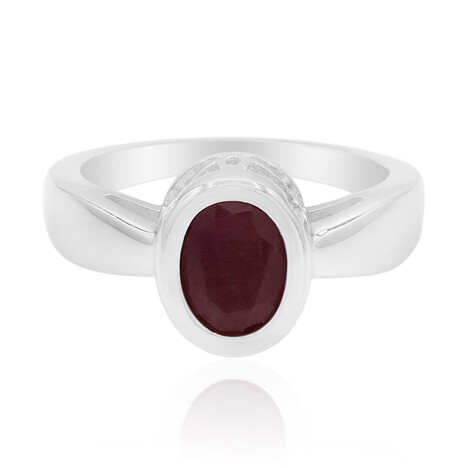 Bague en argent et Rubis