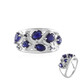 Bague en argent et Saphir bleu de Madagascar