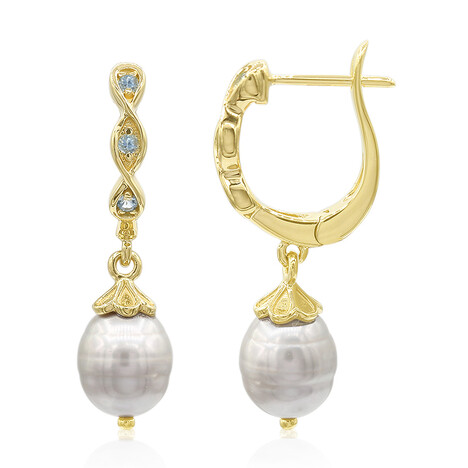 Freshwater pearl Silver Earrings (TPC)