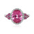 Anillo en plata con Topacio rosa