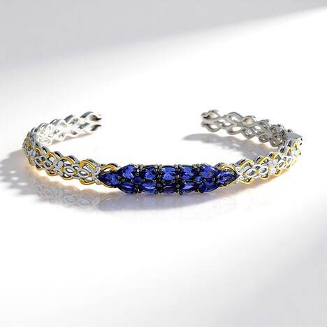Bracciale in argento con Tanzanite (Gems en Vogue)