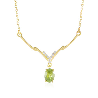 Sphene Silver Necklace
