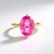Pink Quartz Silver Ring