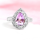 Bague en argent et Améthyste Rose de France