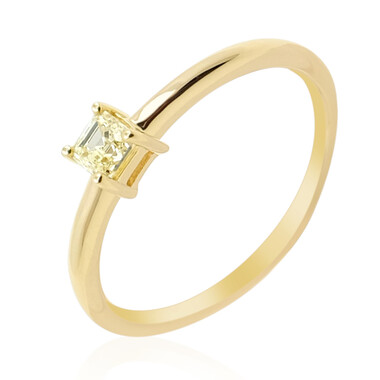 Gelber VVS2 Diamant-Goldring (de Melo)