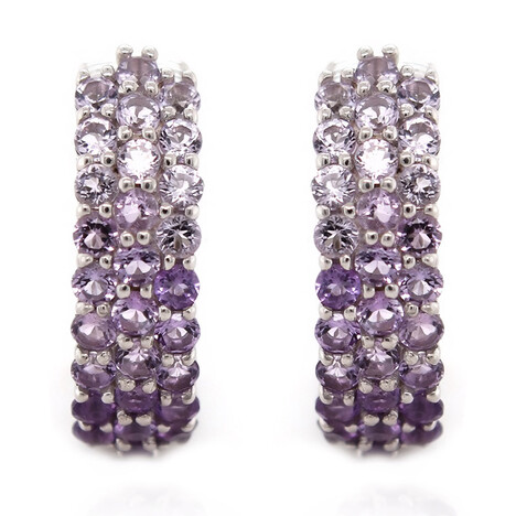 Amethyst-Silberohrringe