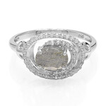 Anello in argento con Labradorite