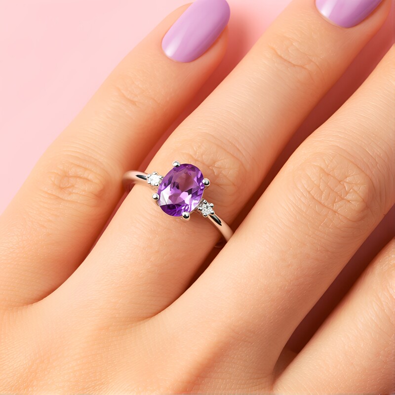 Sambia-Amethyst-Silberring