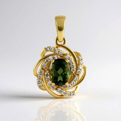 Ciondolo in argento con Moldavite