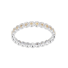 Bague en argent et Citrine