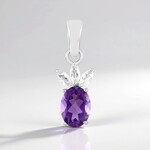 Pendentif en argent et Améthyste