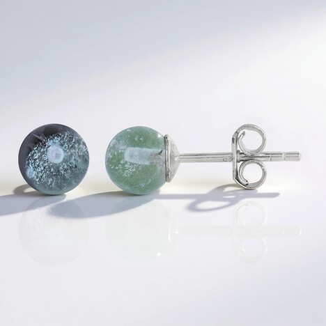 Orecchini in argento con Fluorite
