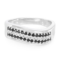Anello in argento con Spinello Nero