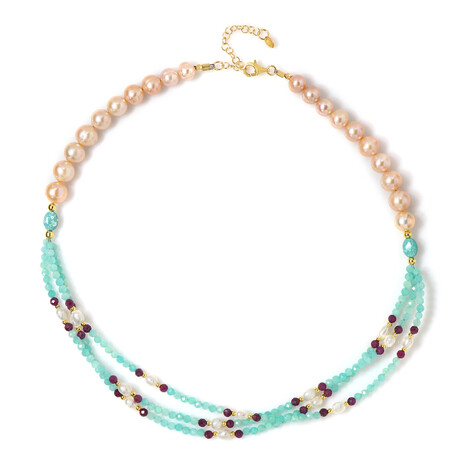 Collar en plata con Amazonita (Riya)