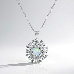 Collana in argento con Opale di Welo