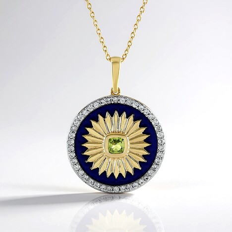 Collana in argento con Peridoto