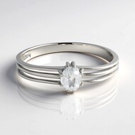 Zircon Silver Ring