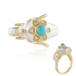 Bague en argent et Turquoise Sleeping Beauty