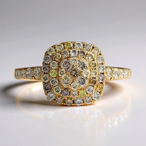 Anello in oro con Diamante Fancy SI2 (CIRARI)
