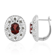 Orecchini in argento con Granato Mozambico (Annette classic)