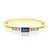 Anillo en oro con Zafiro azul Ceylon